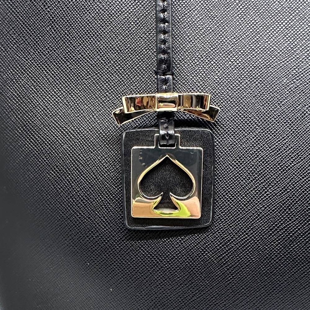 Kate Spade Black Leather Tote - Picture 2 of 8